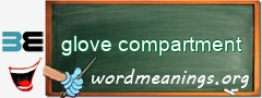 WordMeaning blackboard for glove compartment